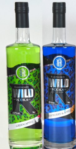 Green Apple and Raspberry & Apple Wild Vodka Liqueur