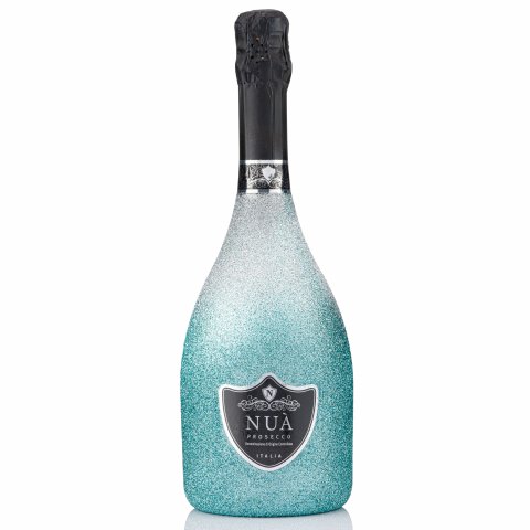 Sparkling Silver and Turquoise Nua Prosecco 75cl