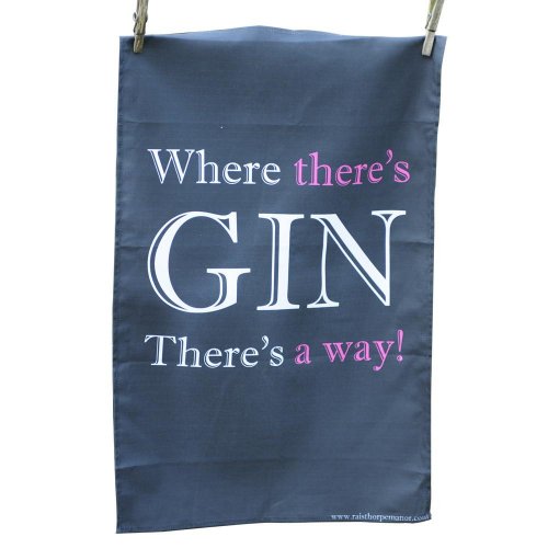 Where There's Gin' Tea Towel