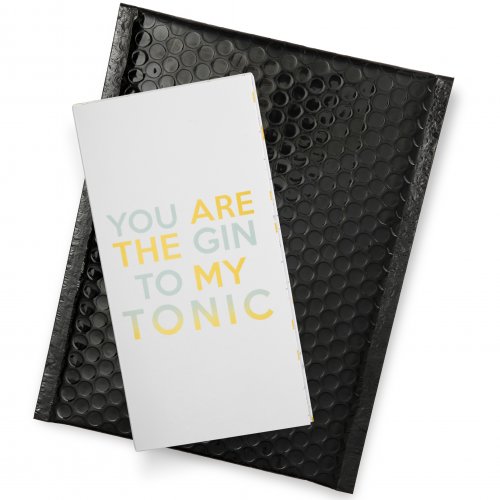 You are the Gin to my Tonic: Oak Aged Dry Gin: Green Envelope